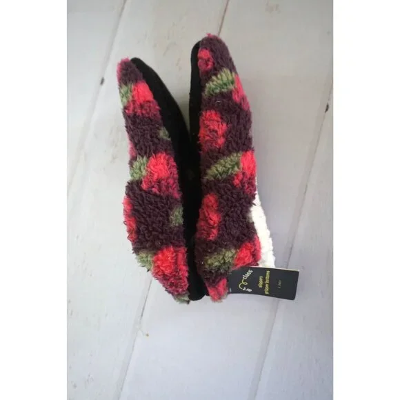 Art Class Girls Purple Roses' Slipper Socks - Size M/L (3-5), NWT - Picture 3 of 6